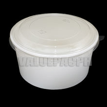 Load image into Gallery viewer, Salad Fruit Paper Bowl 1000ml (White Color) with Lid