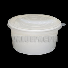 Load image into Gallery viewer, White Paper Bowl 1000ml with Lid