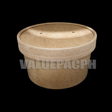 Load image into Gallery viewer, Kraft Paper Bowl 530ml with Kraft Lid