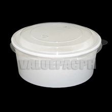 Load image into Gallery viewer, Salad Fruit Paper Bowl 750ml Lid (White)