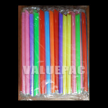 Load image into Gallery viewer, Valuepac Boba Sago Straw Assorted Colors 23cm Boba Sago Milk Tea Straw Philippines (Individually Film Wrapped)