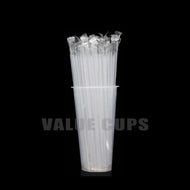 Thin Straw with Tip Drinking Straw (Individually Wrapped) 100pcs (VCT)