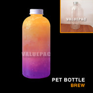 Valuepac Pet Bottle Boston Round Brew Bottle with Aluminum Lid