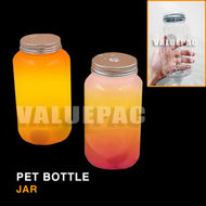 Valuepac Pet Bottle Round Jar Bottle with Aluminum Lid Hole or No Hole Lid
