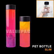 Valuepac Pet Bottle Round Slim with Black Cap