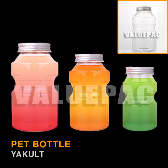 Valuepac Pet Bottle Special Bottle Yakult Bottle with Aluminum Lid Hole or No Hole Lid
